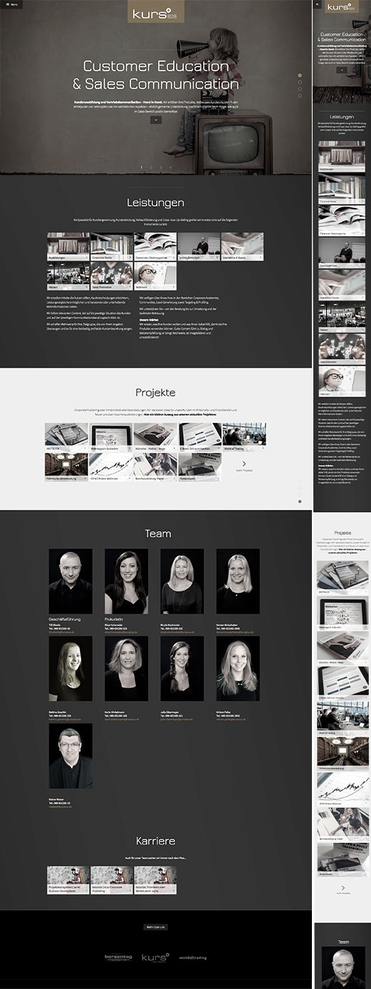 Webdesign und Website ntx360grad.de