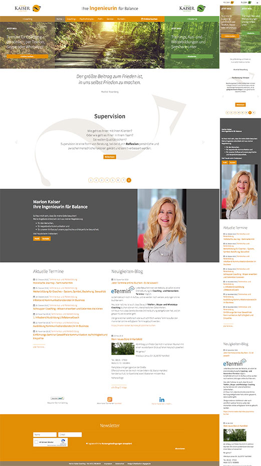 Webdesign und Website marion-kaiser.de