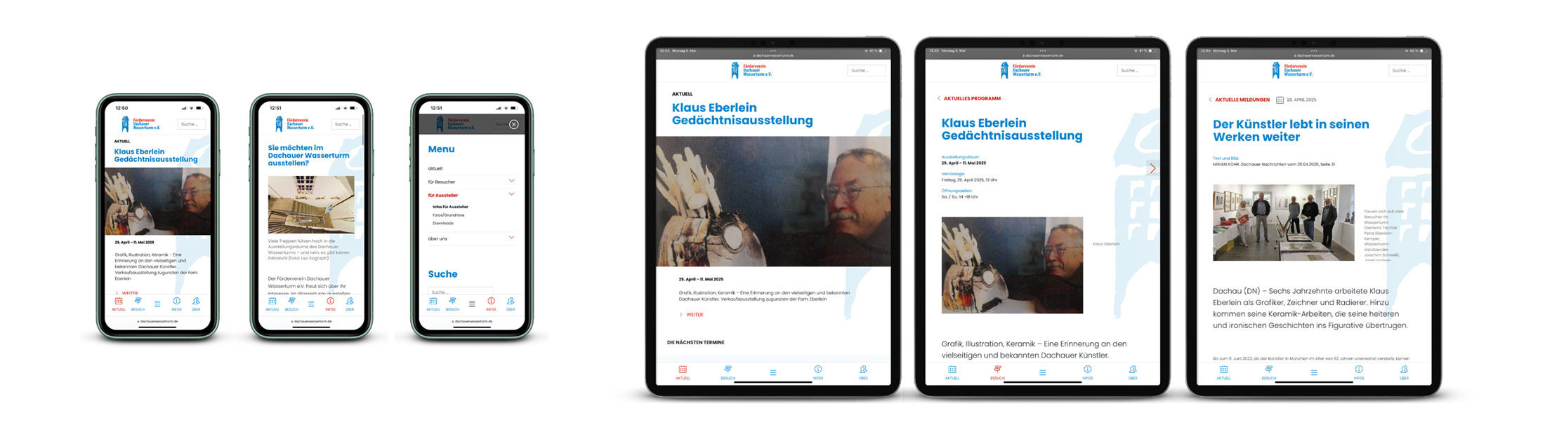 Neue Website Förderverein Dachauer Wasserturm e.V.