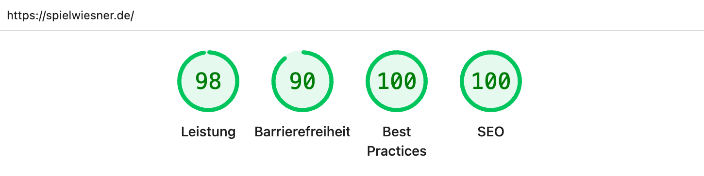 Screenshot google chrome lighthouse