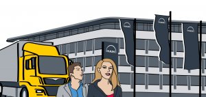 Illustrationen und Logo für MAN, München