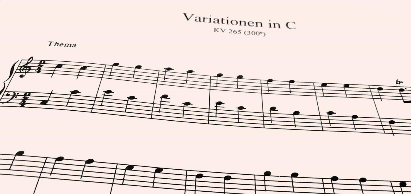 Thema aus &#039;Zwölf Variationen über das französische Lied „Ah, vous dirai-je, Maman“ (KV 265)&#039;