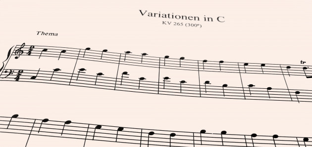 Thema aus &#039;Zwölf Variationen über das französische Lied „Ah, vous dirai-je, Maman“ (KV 265)&#039;