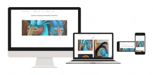 Künstler Portfolio-Website für Herta Minzlaff (Malerin in Dachau)