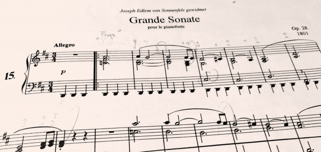 I. Satz aus Klaviersonate Nr. 15 (op. 28)